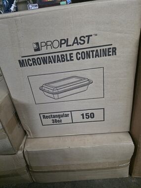 ProPlast Microwavable Container - Brown/Beige